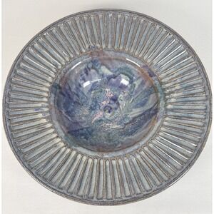 Studio Pottery Decorative Bowl‎ Bruce Larrabee Ceramics Handmade SIGNED 12" x 3"